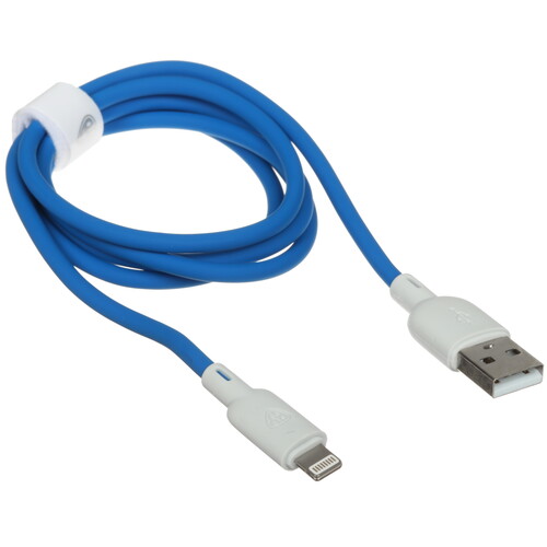 Купить Кабель круглый BY Lightning 8-pin - USB 2.0 Type-A серый 1 м  5482075. Характеристики, отзывы и цены в Донецке