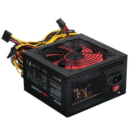 Купить Блок питания Azerty RPL-600BAR [120-0473] красный, черный  5608559. Характеристики, отзывы и цены в Донецке