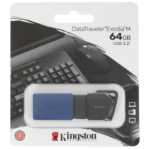 Купить Память USB Flash 64 ГБ Kingston DataTraveler Exodia М [DTXM/64GB]  5077586. Характеристики, отзывы и цены в Донецке