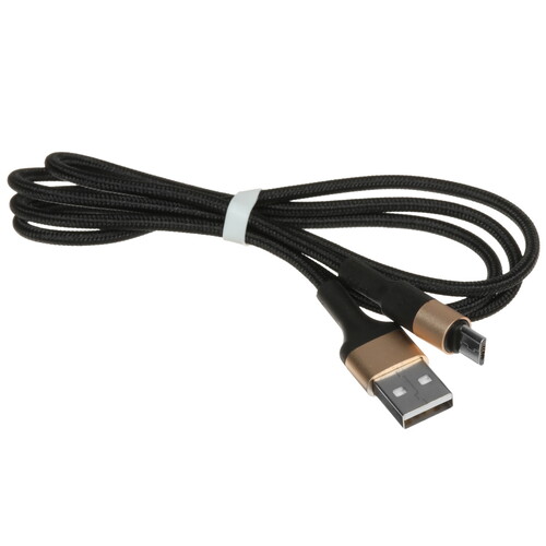 Купить Кабель круглый Hoco micro USB - USB 2.0 Type-A золотистый 1 м  5470819. Характеристики, отзывы и цены в Донецке