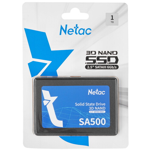 Купить 1000 ГБ 2.5" SATA накопитель Netac SA500  9907681. Характеристики, отзывы и цены в Донецке