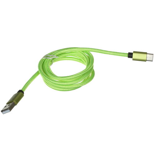 Купить Кабель круглый DEXP USB Type-C - USB 2.0 Type-A зеленый 1 м  4834178. Характеристики, отзывы и цены в Донецке