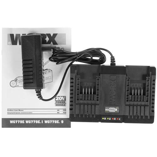 Купить Газонокосилка аккумуляторная Worx WG779E PowerShare 20V  8143077. Характеристики, отзывы и цены в Донецке