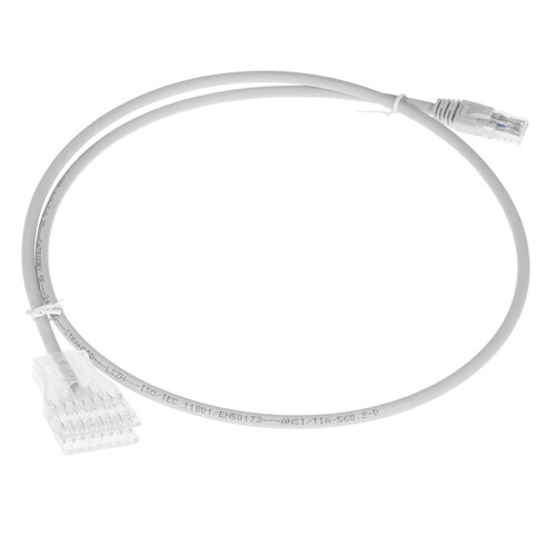 Купить Патч-корд Hyperline PC-110-RJ45-4P-C5e-1M-LSZH-GY  4824741. Характеристики, отзывы и цены в Донецке