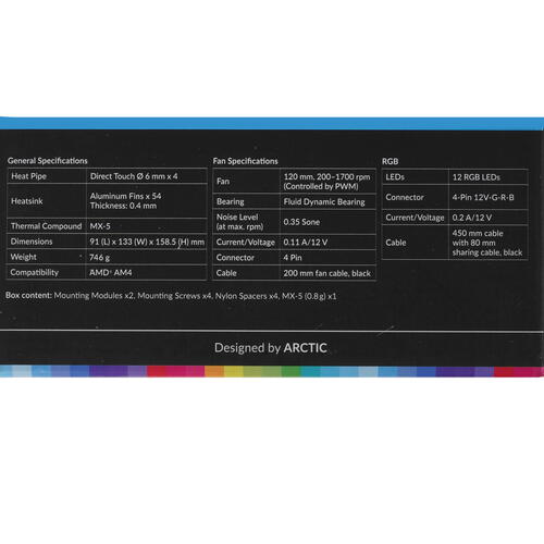Купить Кулер для процессора Arctic Cooling Freezer A35 RGB  5011793. Характеристики, отзывы и цены в Донецке