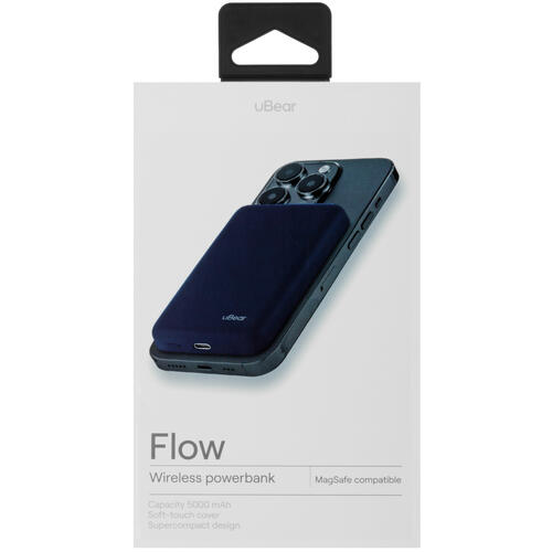 Купить Портативный аккумулятор uBear Flow 5000 синий  5466091. Характеристики, отзывы и цены в Донецке
