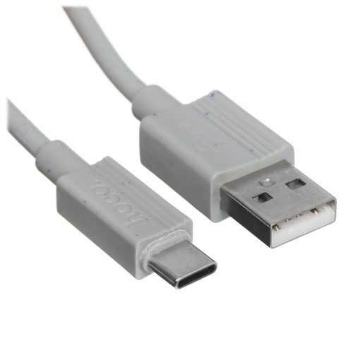 Купить Кабель Hoco USB Type-C - USB Type-A серый  5475025. Характеристики, отзывы и цены в Донецке
