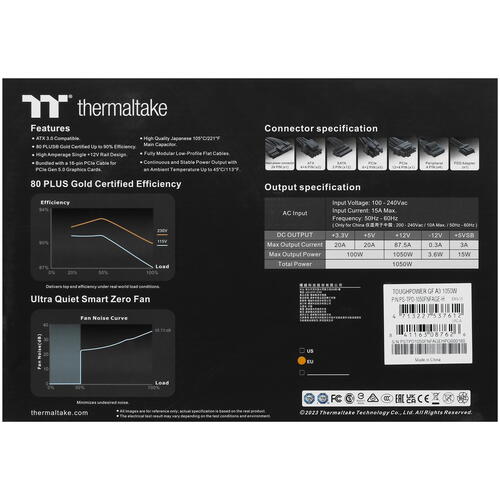 Купить Блок питания Thermaltake Toughpower GF A3 1050W  5406059. Характеристики, отзывы и цены в Донецке