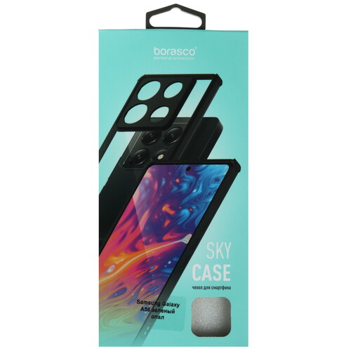 Купить Накладка  BoraSCO Sky Case для Samsung Galaxy A56 зеленый/прозрачный  5615187. Характеристики, отзывы и цены в Донецке