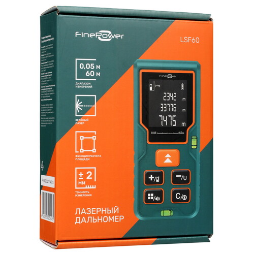 Купить Лазерный дальномер FinePower LSF60  5090464. Характеристики, отзывы и цены в Донецке