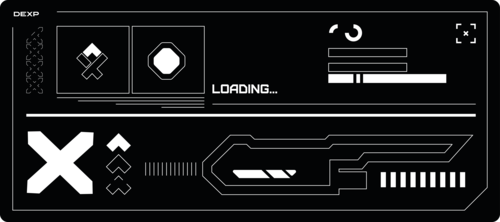 Купить Коврик DEXP Print Stream (XL) черный  9286082. Характеристики, отзывы и цены в Донецке