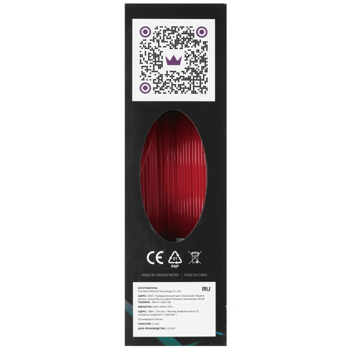 Купить Пластик CROWN CM-FILPETG018R  9229242. Характеристики, отзывы и цены в Донецке