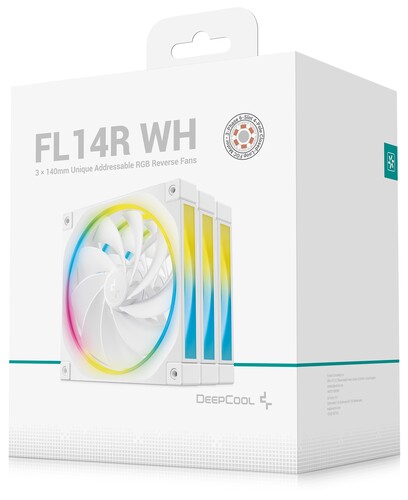 Купить Комплект реверсных вентиляторов DEEPCOOL FL14R [R-FL14R-WHAPN3-G] белый  5635691. Характеристики, отзывы и цены в Донецке