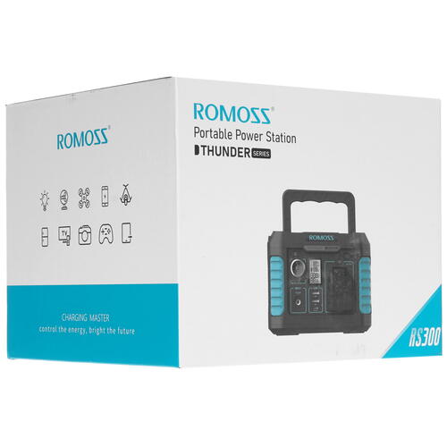 Купить Портативная зарядная станция Romoss RS300 черный  5407276. Характеристики, отзывы и цены в Донецке