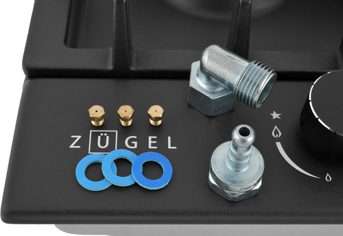 Купить Газовая варочная поверхность ZUGEL ZGH450B  9212301. Характеристики, отзывы и цены в Донецке