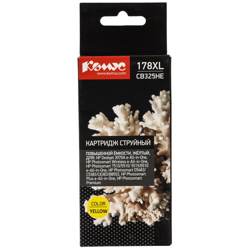 Купить Картридж Комус 178XL CB325HE желтый  9199545. Характеристики, отзывы и цены в Донецке