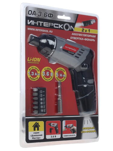 Купить Аккумуляторная отвертка Интерскол ОА-3.6Ф 433.0.2.00  1142033. Характеристики, отзывы и цены в Донецке