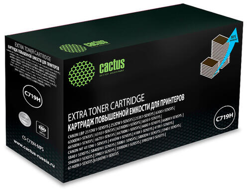 Купить Картридж лазерный Cactus CS-C719H-MPS черный, с чипом  8159118. Характеристики, отзывы и цены в Донецке