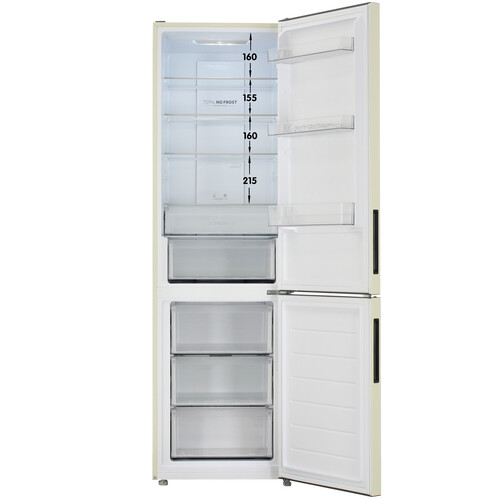 Купить Холодильник с морозильником   Haier CEF538CCG бежевый  9291526. Характеристики, отзывы и цены в Донецке