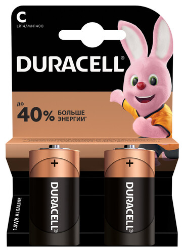 Купить Батарейка Duracell Basic C (LR14/ER26500/R14)  0502376. Характеристики, отзывы и цены в Донецке