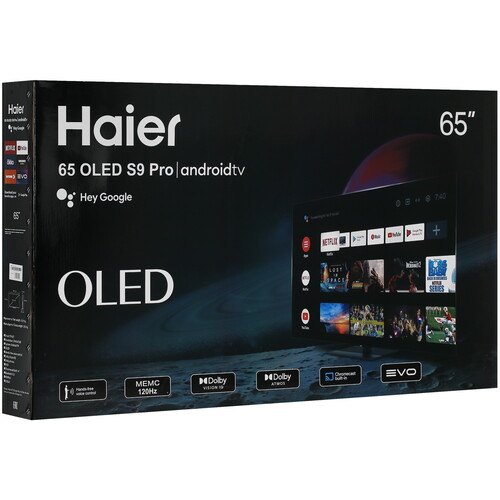 Купить 65" (165 см) Телевизор Haier 65 OLED S9 Pro черный  5465520. Характеристики, отзывы и цены в Донецке