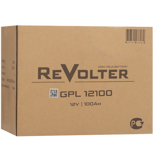Купить Аккумуляторная батарея для ИБП ReVolter GPL 12100  9110854. Характеристики, отзывы и цены в Донецке