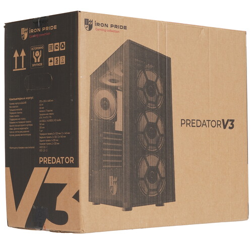 Купить Корпус Iron Pride Predator V3 Black [УФ-00002572] черный  9257823. Характеристики, отзывы и цены в Донецке