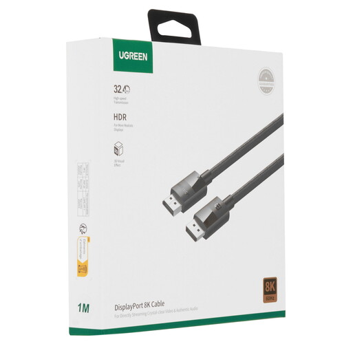Купить Кабель однонаправленный Ugreen DisplayPort - DisplayPort, 1 м  9147642. Характеристики, отзывы и цены в Донецке