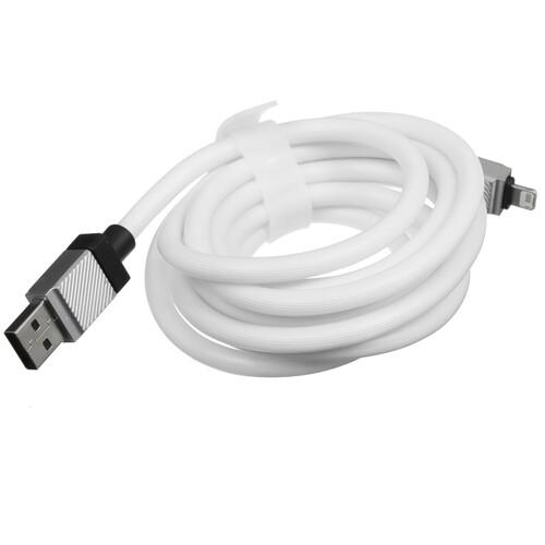Купить Кабель круглый Baseus Lightning 8-pin - USB 2.0 Type-A белый 2 м  9167162. Характеристики, отзывы и цены в Донецке