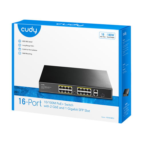Купить Коммутатор Cudy FS1018PS1  9046057. Характеристики, отзывы и цены в Донецке