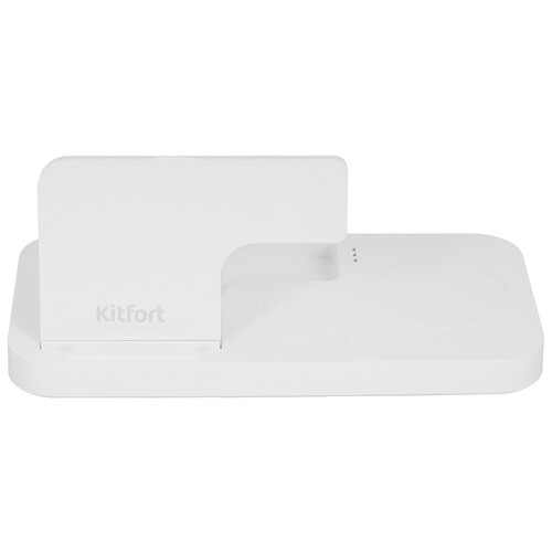 Купить Беспроводное зарядное устройство Kitfort КТ-3747 белый  9269899. Характеристики, отзывы и цены в Донецке
