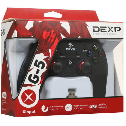 Купить Геймпад беспроводной DEXP G-5 черный  1030550. Характеристики, отзывы и цены в Донецке
