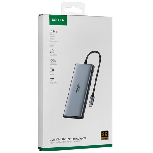 Купить Док-станция Ugreen CM639  9154611. Характеристики, отзывы и цены в Донецке