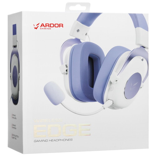 Купить Беспроводные/проводные наушники ARDOR GAMING Edge Wireless фиолетовый 2025  9184112. Характеристики, отзывы и цены в Донецке