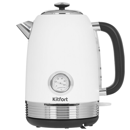 Купить Электрочайник Kitfort KT-6603 белый  9035406. Характеристики, отзывы и цены в Донецке