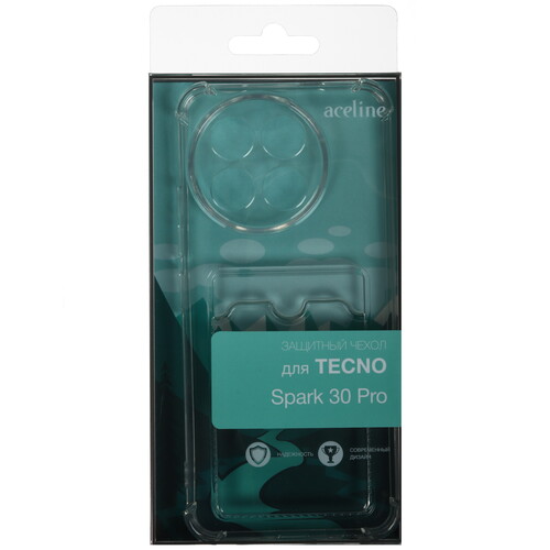 Купить Накладка  Aceline Pocket для Tecno SPARK 30 Pro прозрачный  9160763. Характеристики, отзывы и цены в Донецке