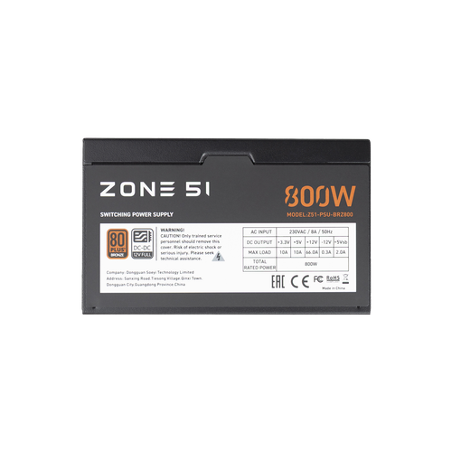 Купить Блок питания ZONE 51 Apex [Z51BRZ800BK] черный  9369559. Характеристики, отзывы и цены в Донецке