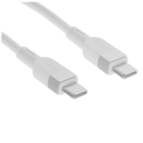 Купить Кабель круглый Hoco USB Type-C - USB Type-C белый 1 м  5603637. Характеристики, отзывы и цены в Донецке