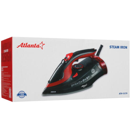 Купить Утюг Atlanta ATH-5579 черный  9948717. Характеристики, отзывы и цены в Донецке