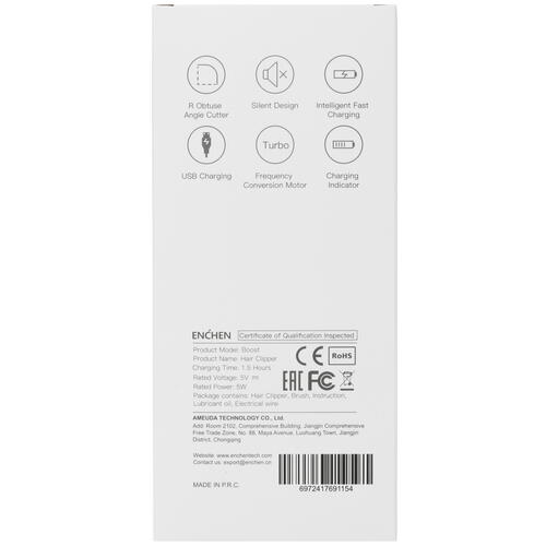 Купить Машинка для стрижки Enchen Boost черный  5337668. Характеристики, отзывы и цены в Донецке