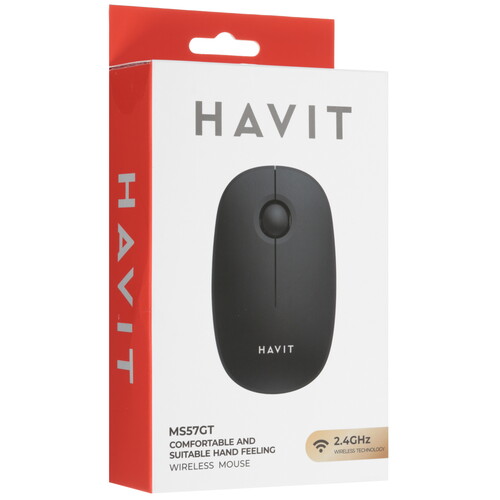 Купить Мышь беспроводная Havit MS57GT  черный  9229380. Характеристики, отзывы и цены в Донецке