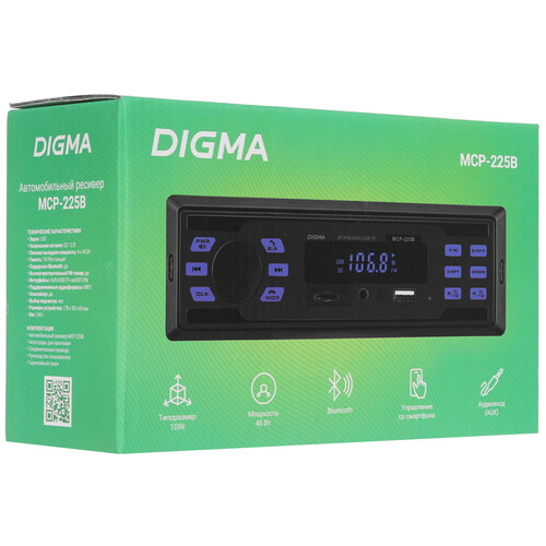 Купить Автопроигрыватель Digma MCP-225B  5483780. Характеристики, отзывы и цены в Донецке