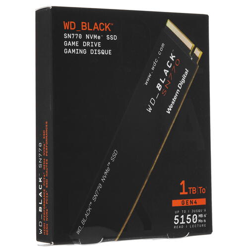 Купить 1000 ГБ M.2 NVMe накопитель WD Black SN770 [WDS100T3X0E]  5067607. Характеристики, отзывы и цены в Донецке