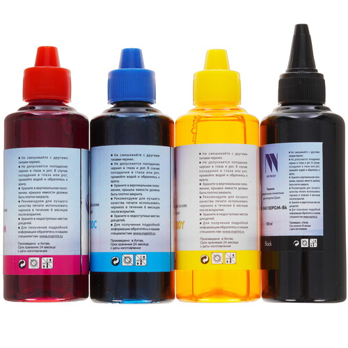 Купить Чернила водорастворимые NV PRINT NV-INK100-Epd-4 голубой, желтый, пурпурный, черный (пигментные)  9158796. Характеристики, отзывы и цены в Донецке