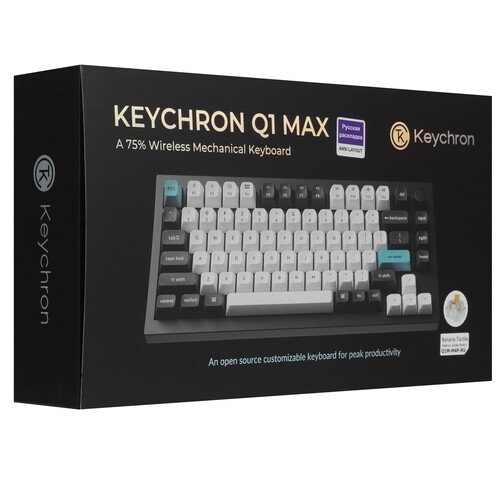Купить Клавиатура  проводная + беспроводная Keychron Q1 Max  9310644. Характеристики, отзывы и цены в Донецке