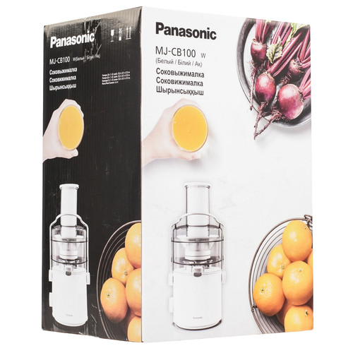 Купить Соковыжималка электрическая Panasonic MJ-CB100WTQ белый  9016077. Характеристики, отзывы и цены в Донецке