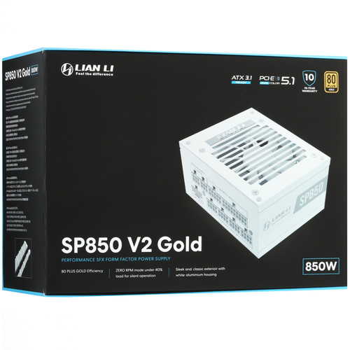 Купить Блок питания LIAN LI SP850 V2 Gold [G9P.SP0850G.W000.RU] белый  5641110. Характеристики, отзывы и цены в Донецке