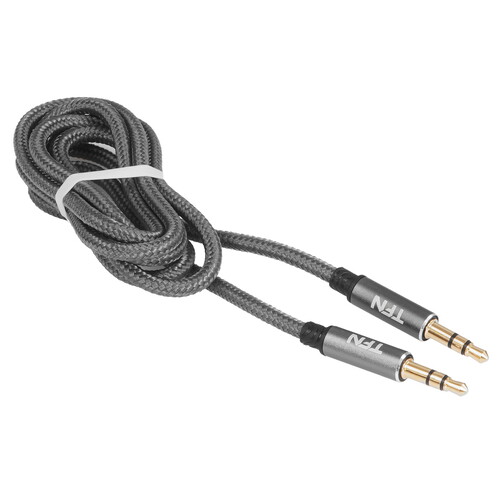 Купить Кабель   TFN jack 3.5 мм - jack 3.5 мм серый  9282226. Характеристики, отзывы и цены в Донецке
