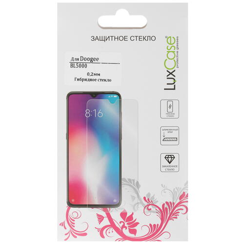 Купить Защитное гибридное стекло LuxCase для экрана Doogee BL5000  4814192. Характеристики, отзывы и цены в Донецке