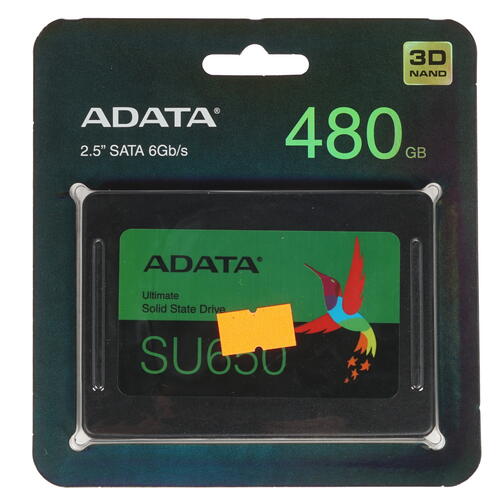 Купить 480 ГБ 2.5" SATA накопитель ADATA SU650 [ASU650SS-480GT-R]  1306526. Характеристики, отзывы и цены в Донецке